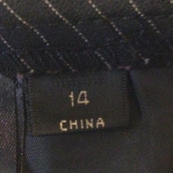 Women’s Black with Pin Strip Slacks - Picture 5 of 16